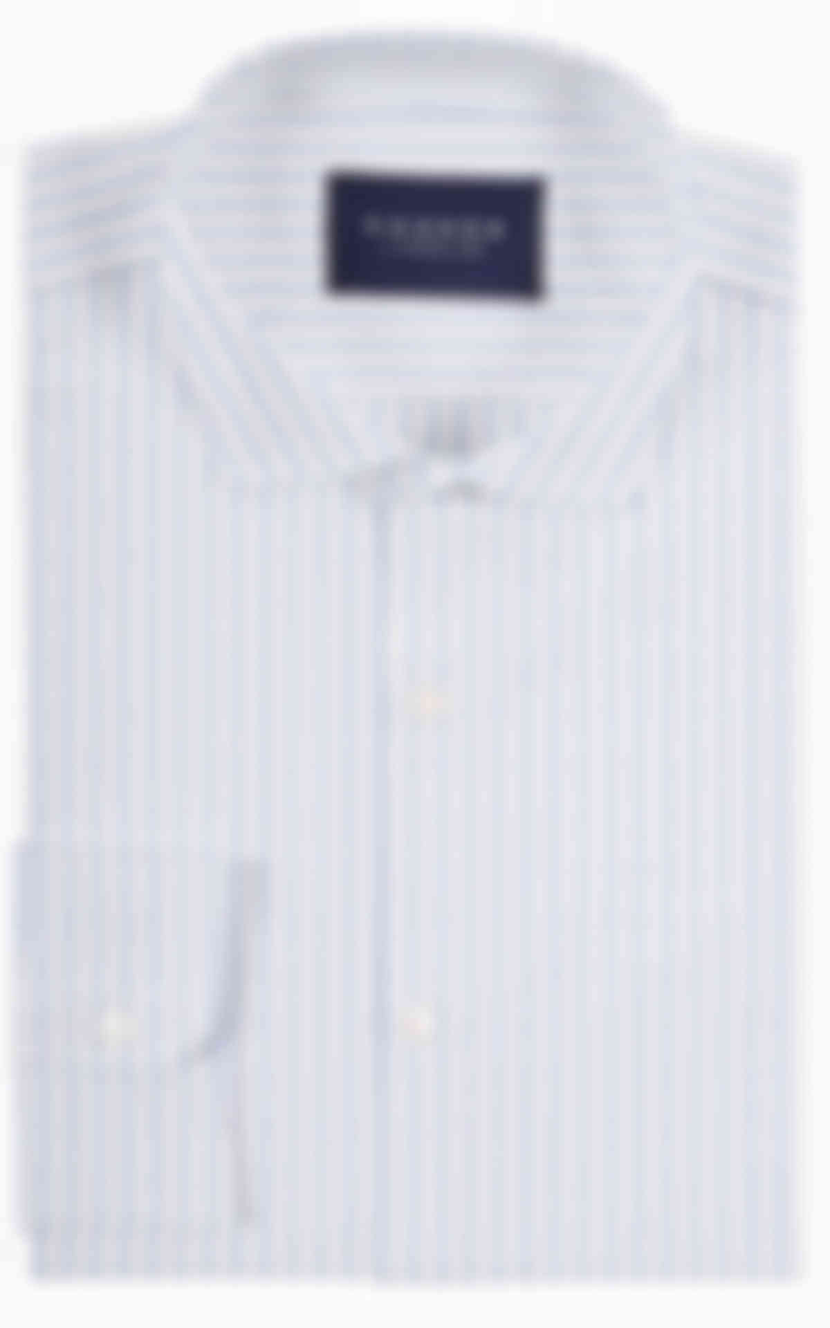 White Blue Stripe Soktas Shirt