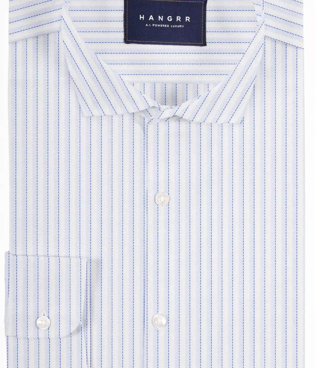 White Blue Stripe Soktas Shirt- view-2