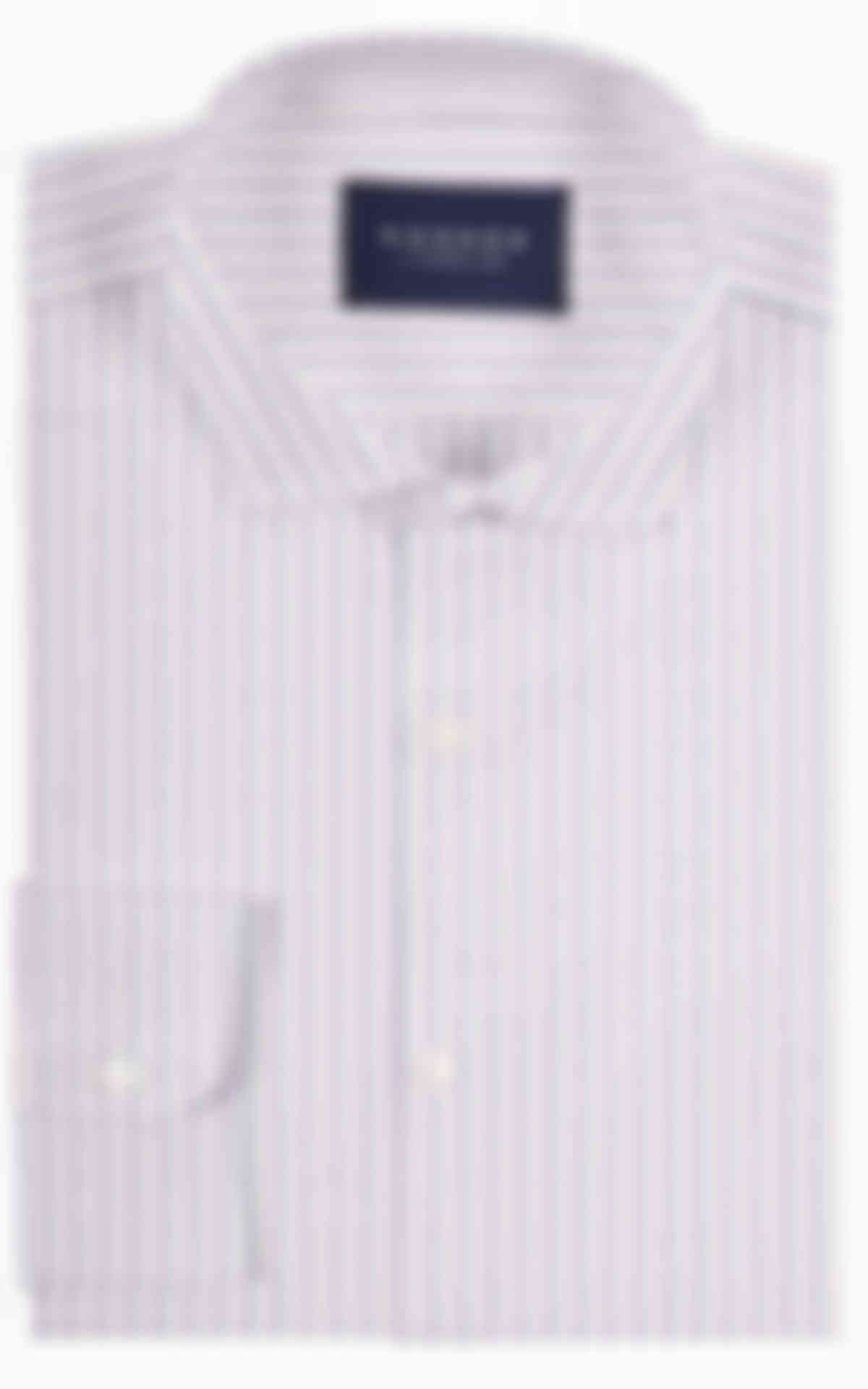 White Pink Stripes Shirt