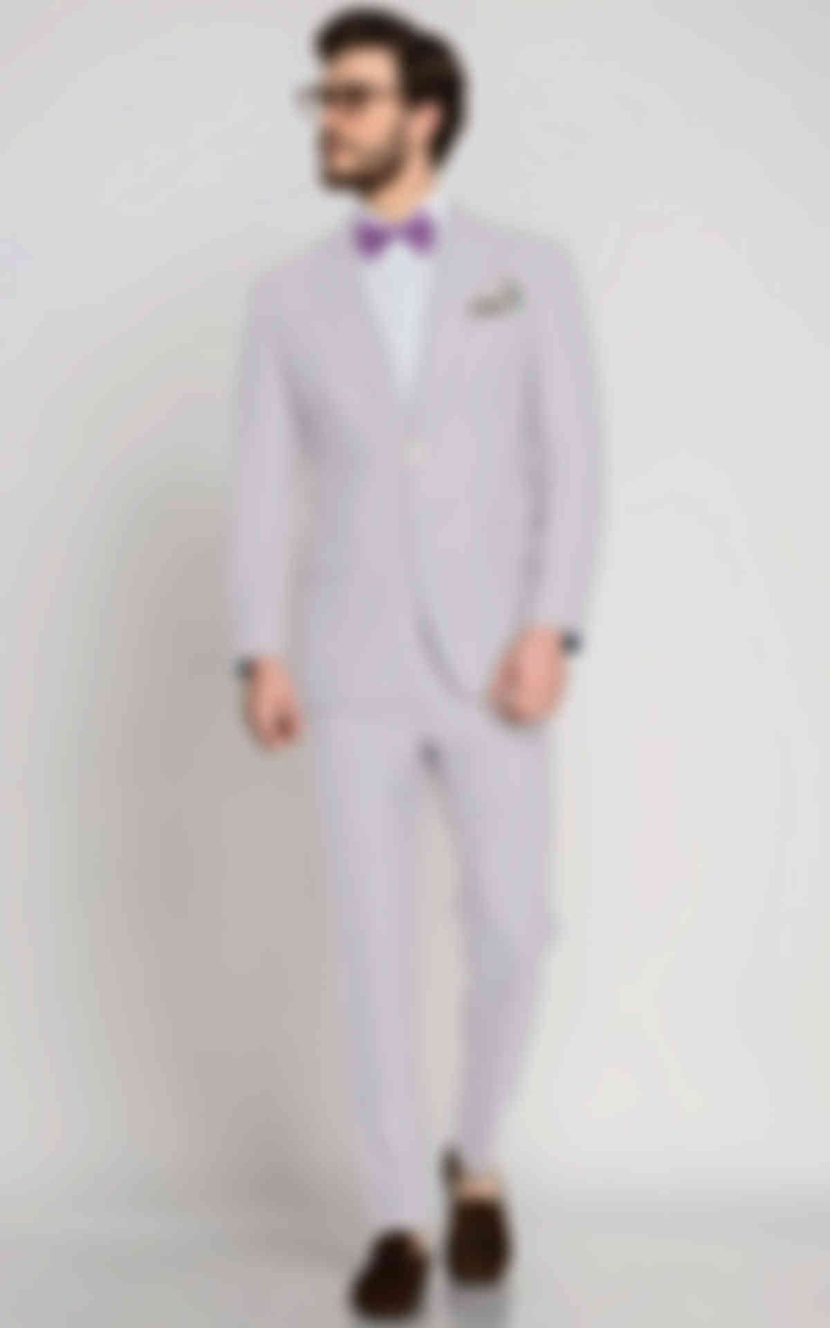 Pastel Lavender Wool Suit image