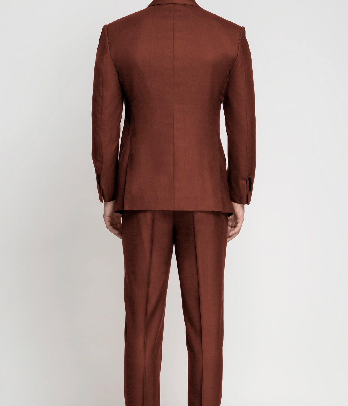 Bright Rust Wool Suit- view-1