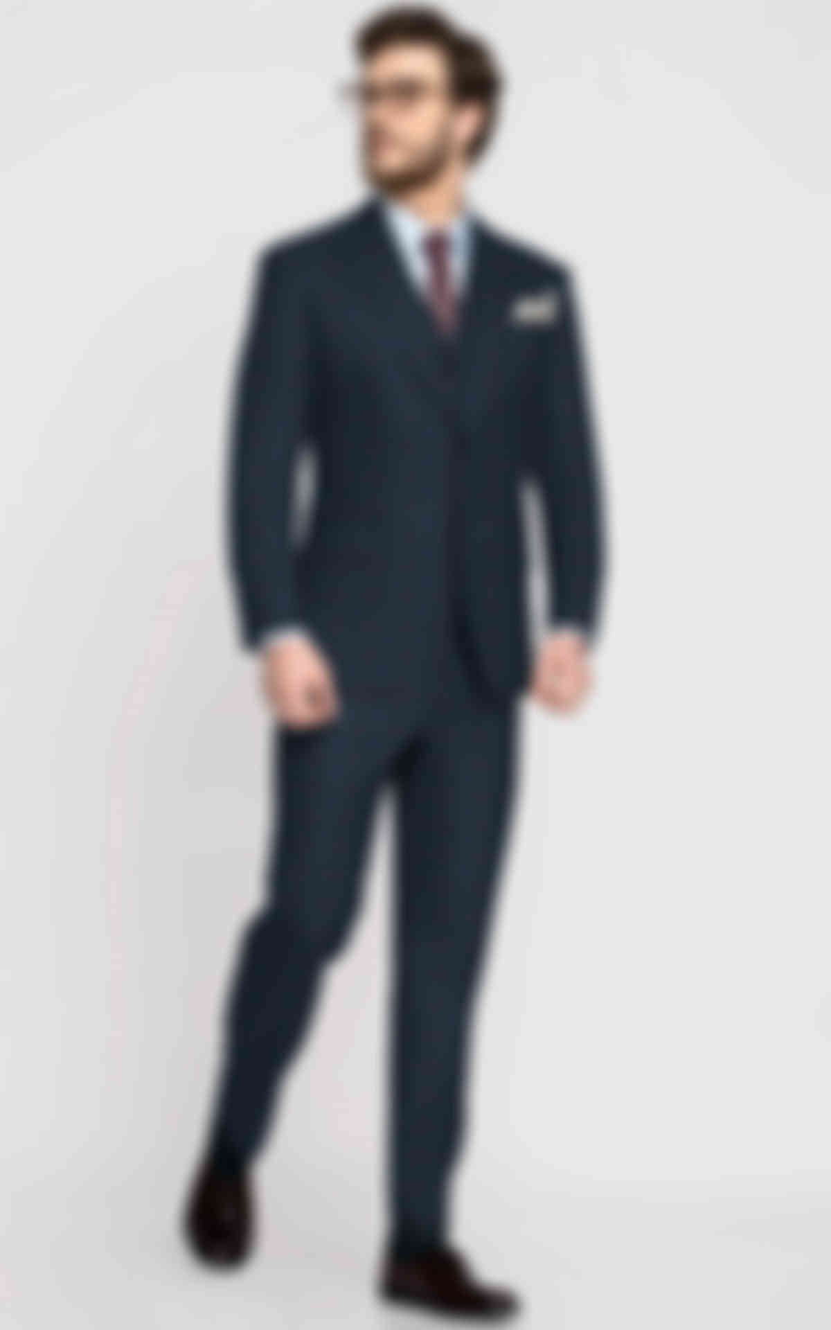 Teal Blue Checks Suit image