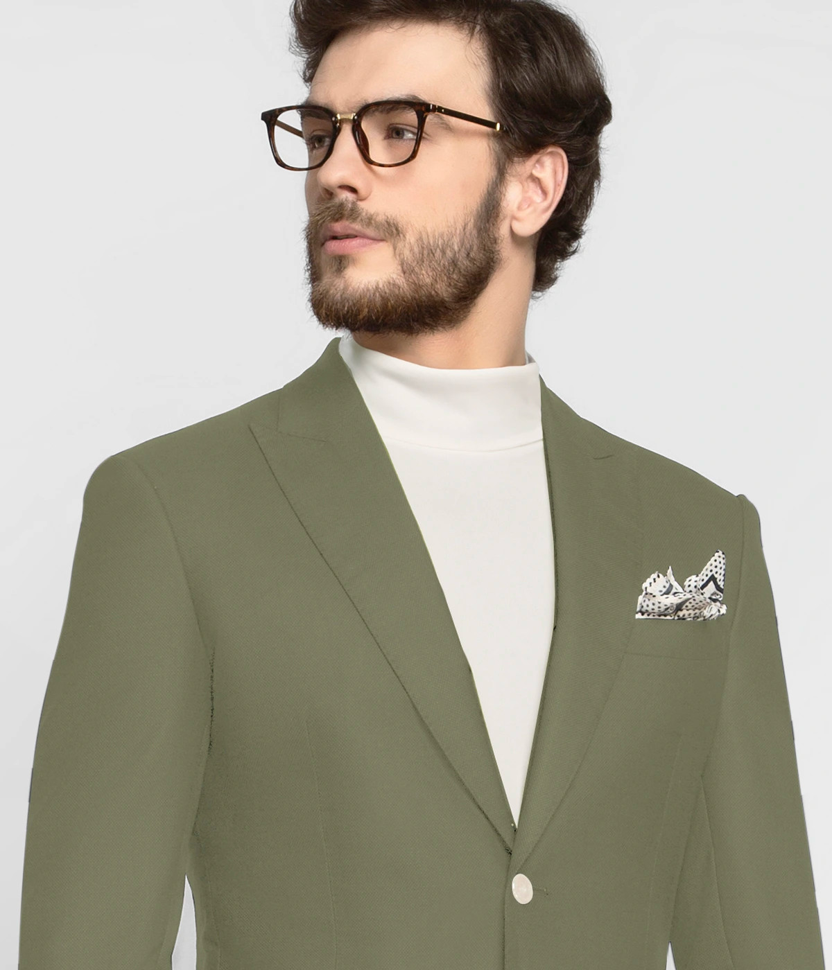 Forest Sage Wool Suit-1