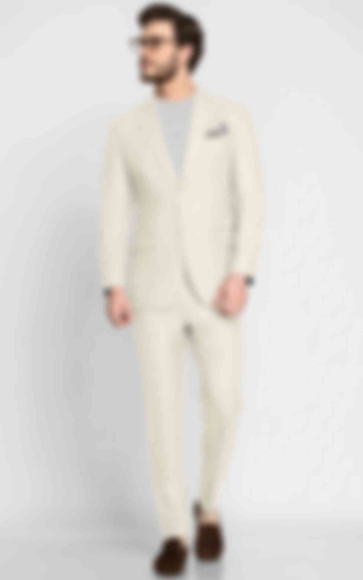 Classic Ivory Wool Suit