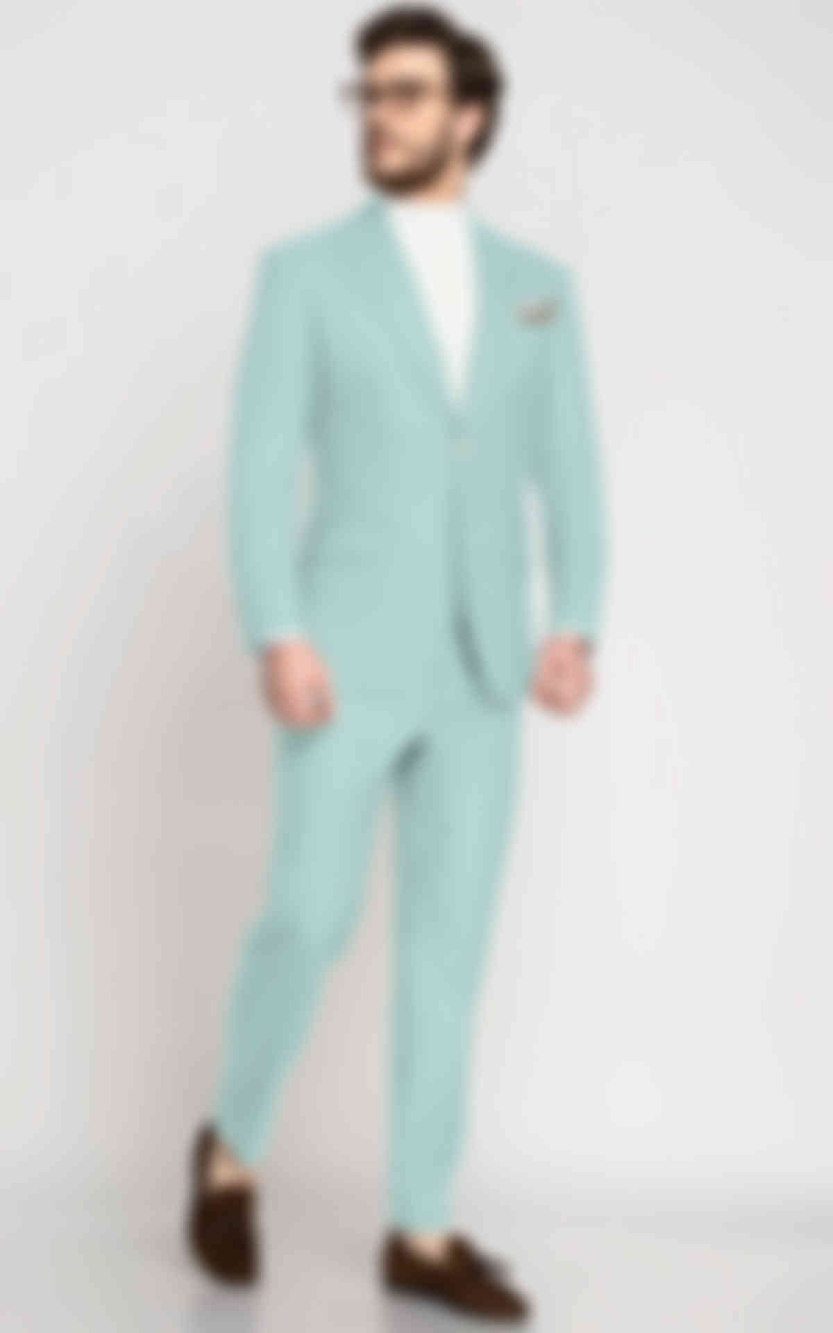 Mint Green Wool Suit image