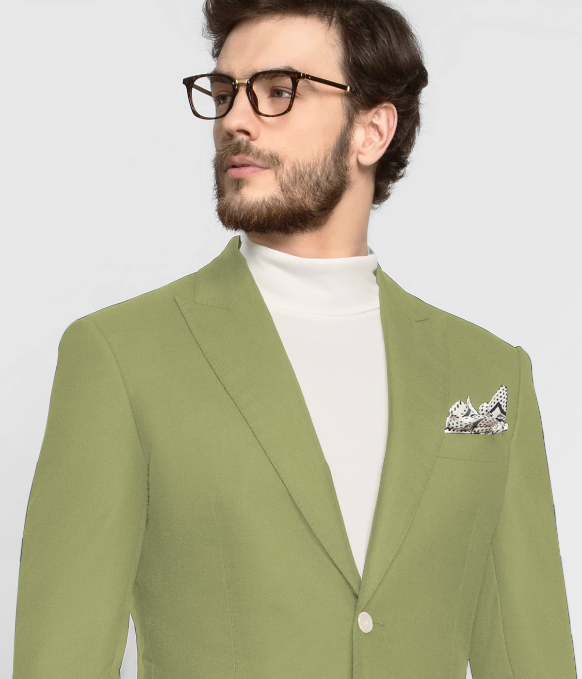 Light Green Wool Blazer-1
