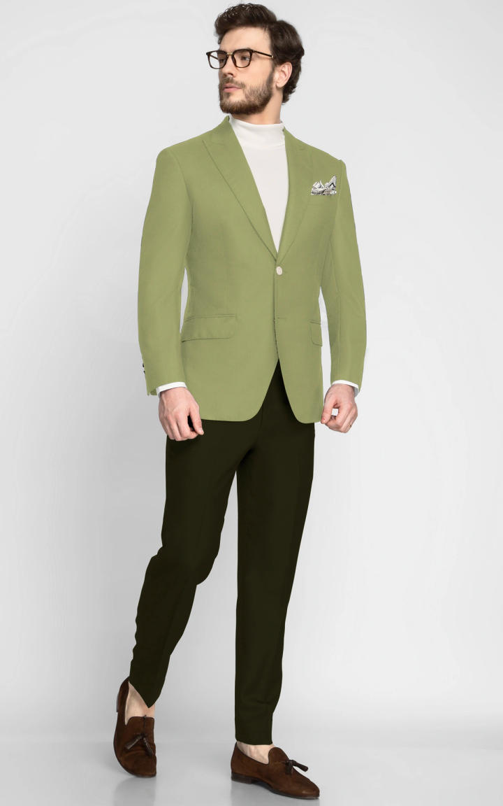 Light Green Wool Blazer image