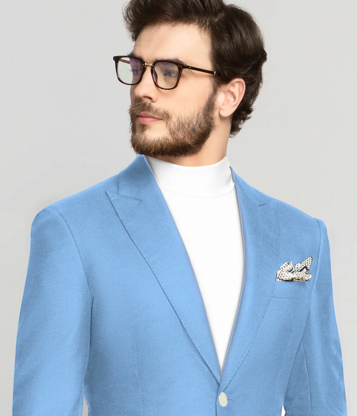 Light Blue Wool Blazer-1