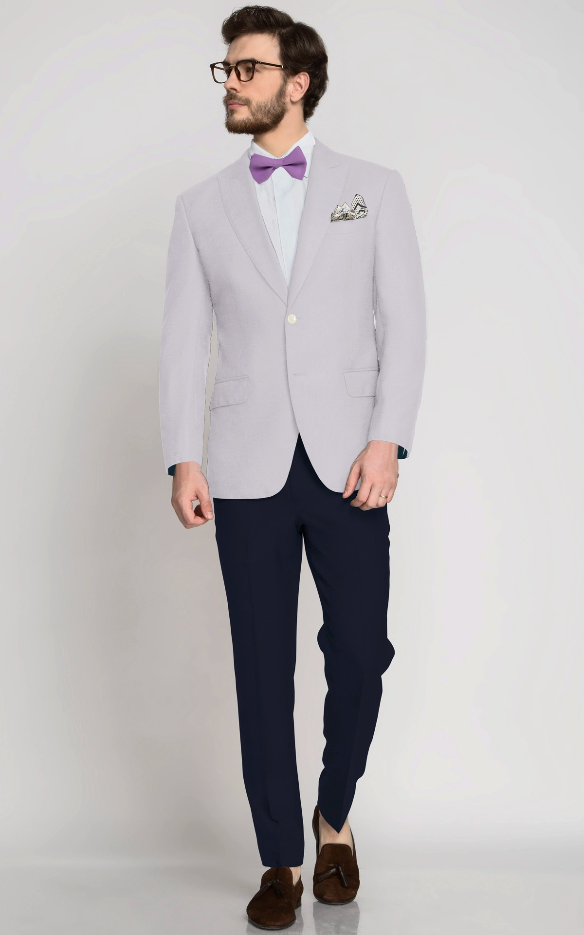 Pastel Lavender Wool Blazer