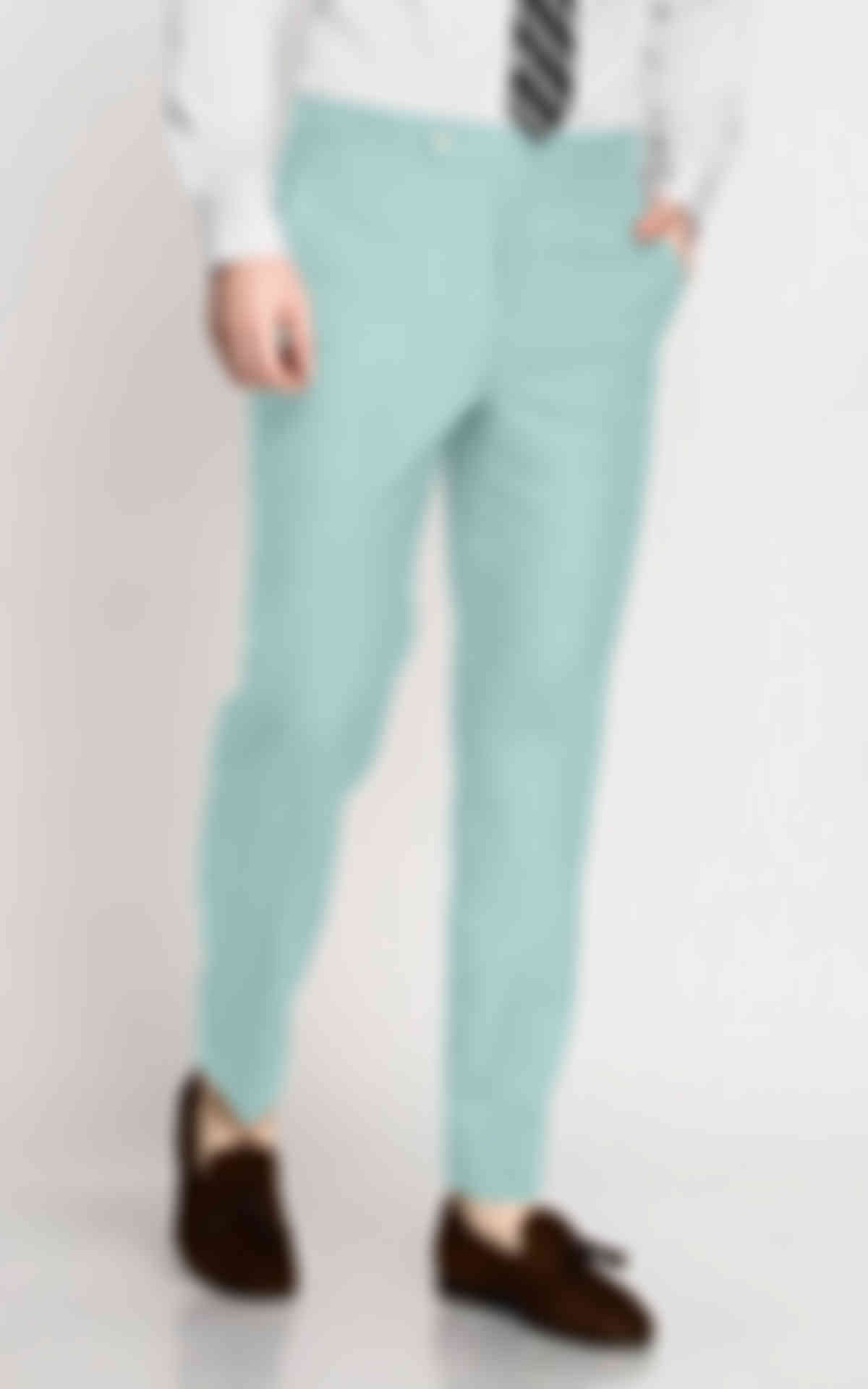 Mint Green Wool Pants