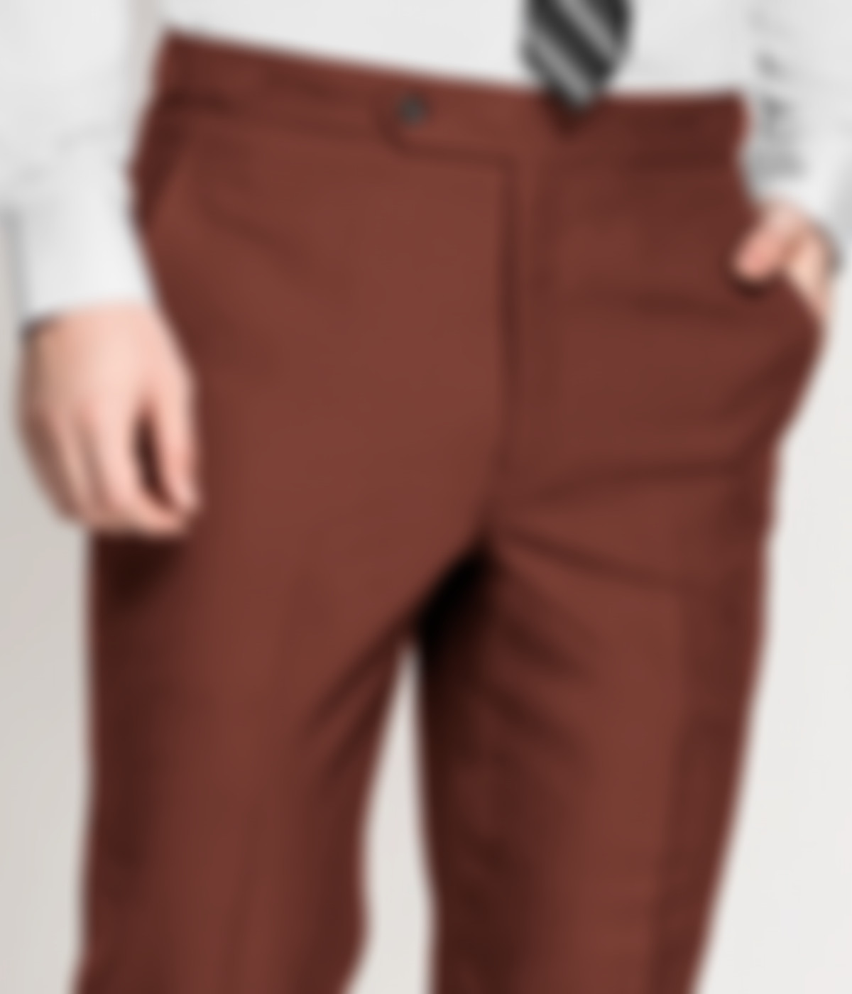 Bright Rust Wool Pants-1