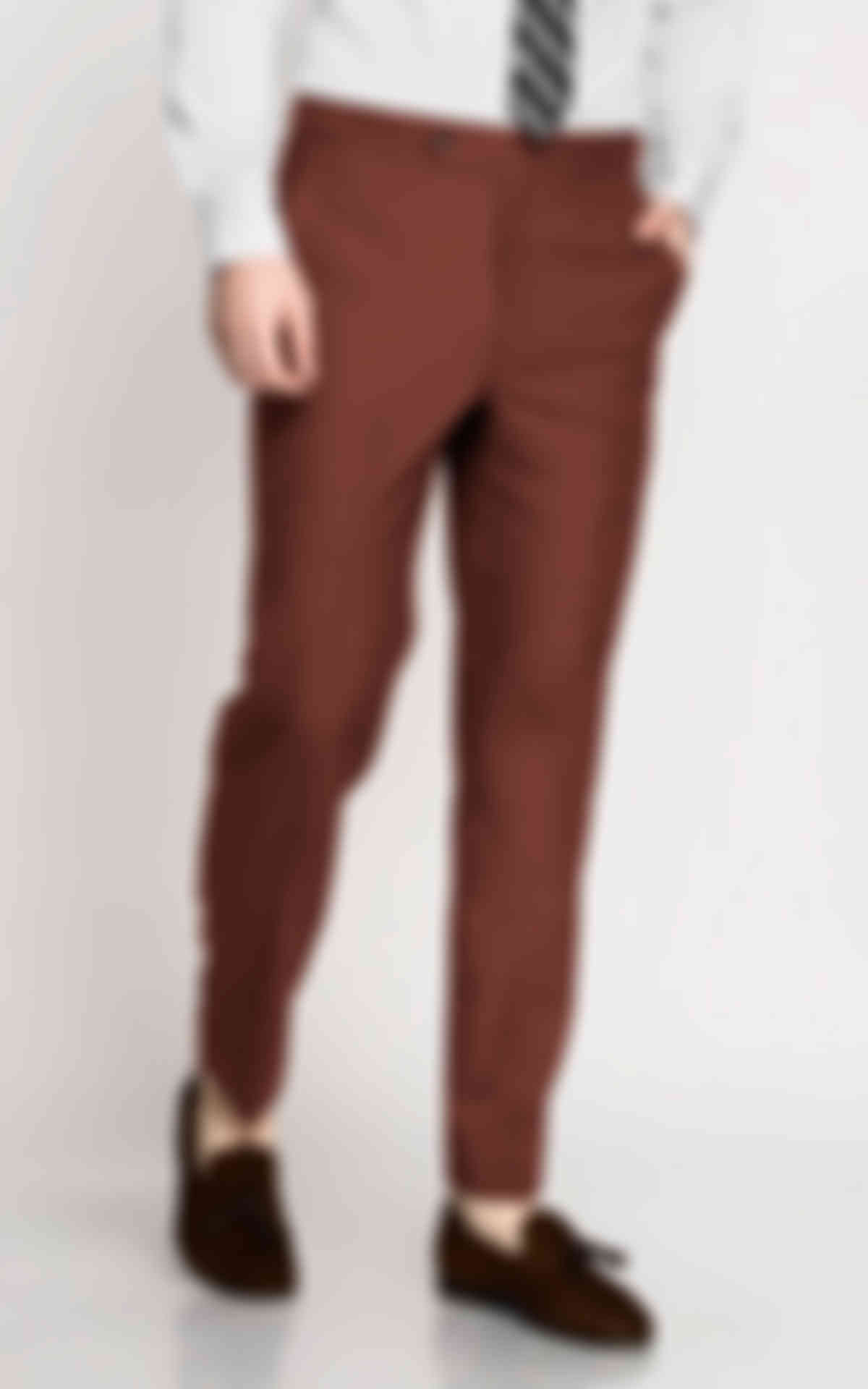 Bright Rust Wool Pants image