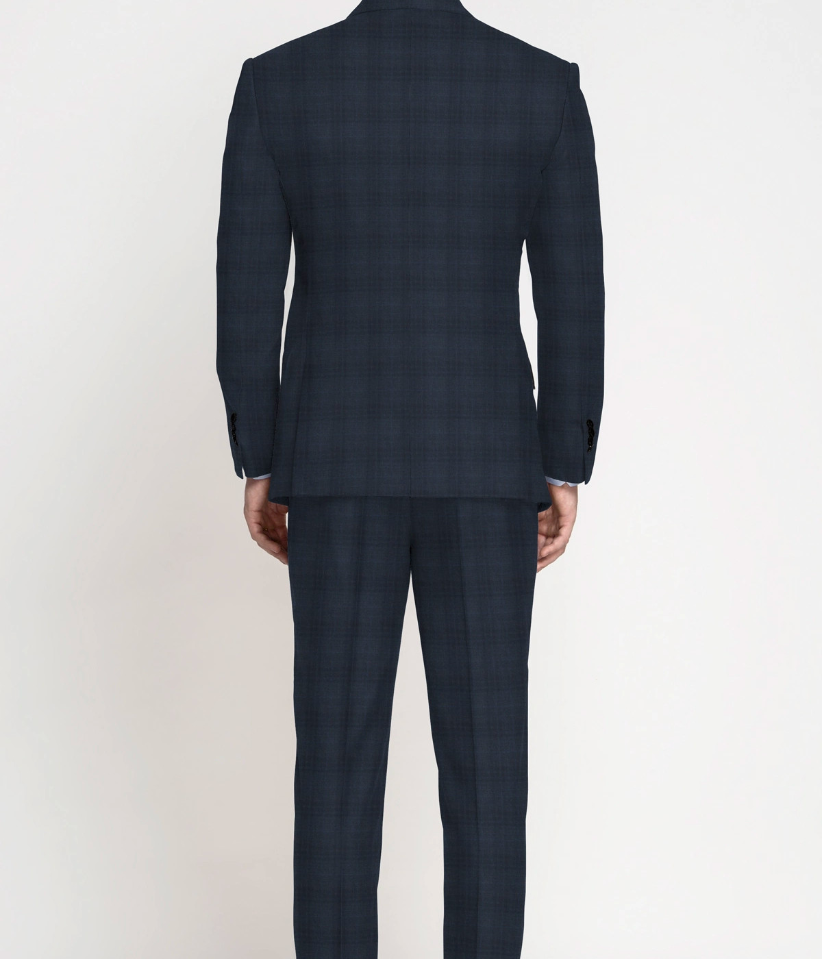 Vienna Blue Checks Wool Suit- view-1