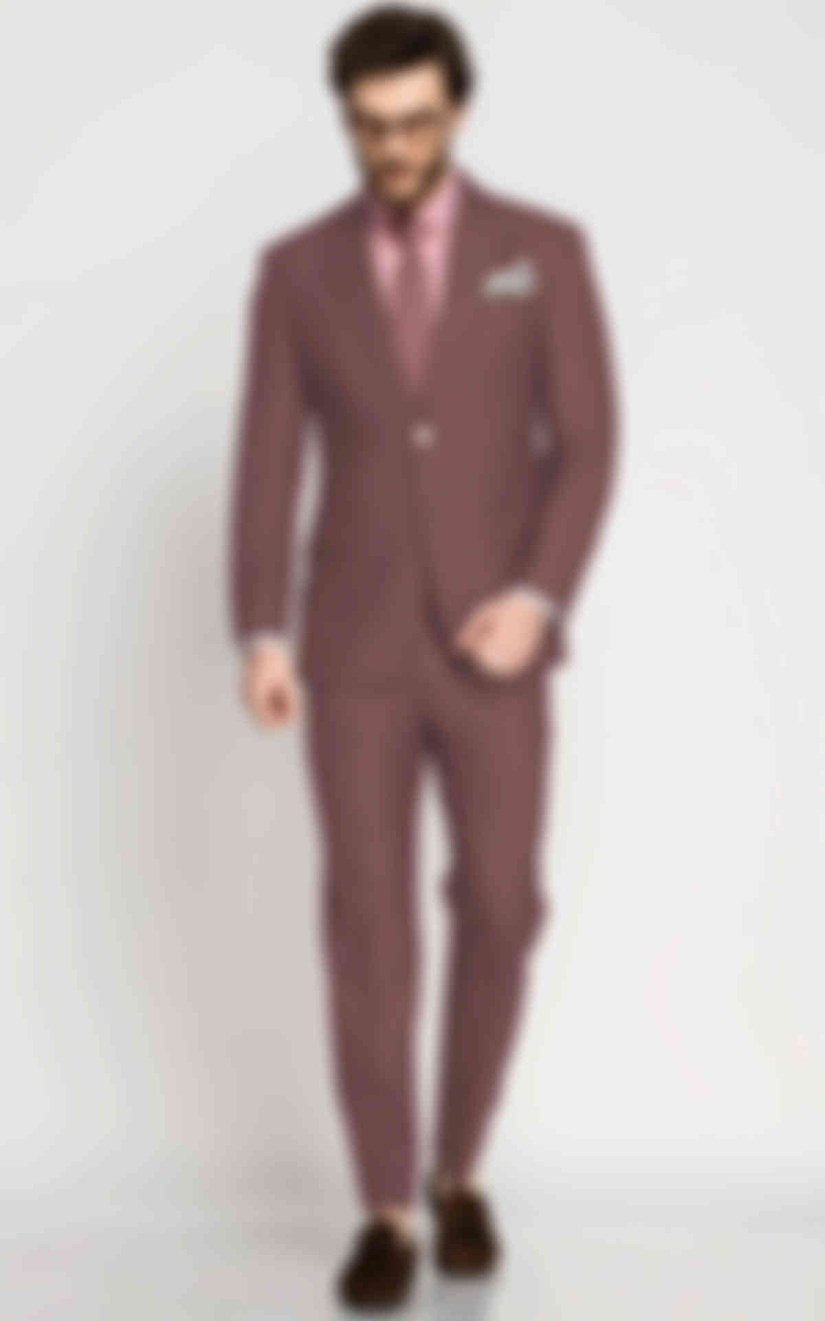 Mauve Pink Pure Wool Suit image