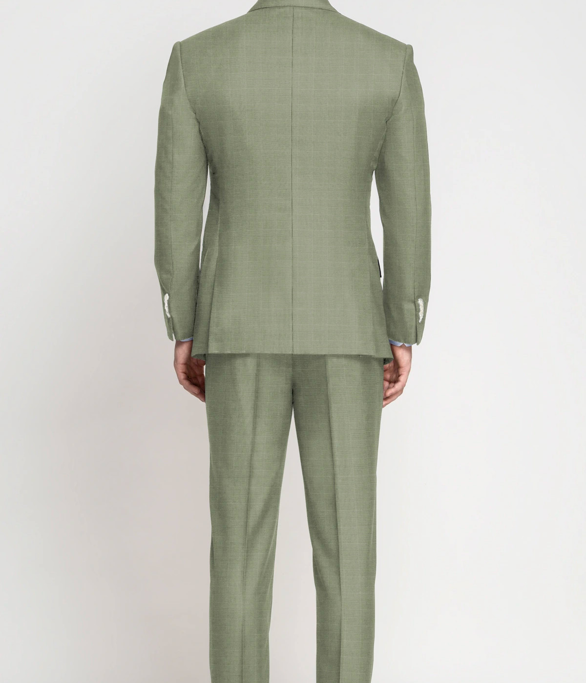 Sage Green Checks Vegan Suit- view-1