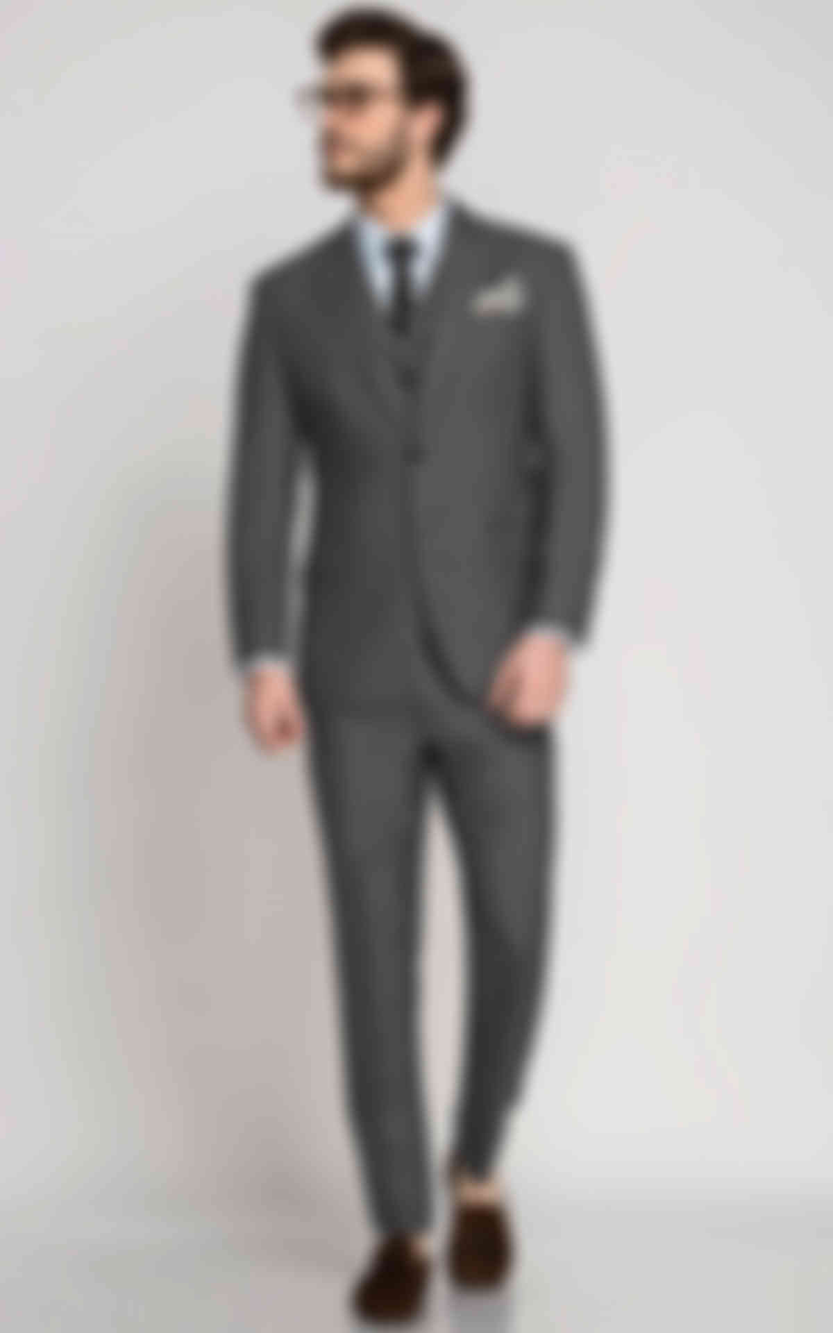 Grey Mini Checks Vegan Suit image