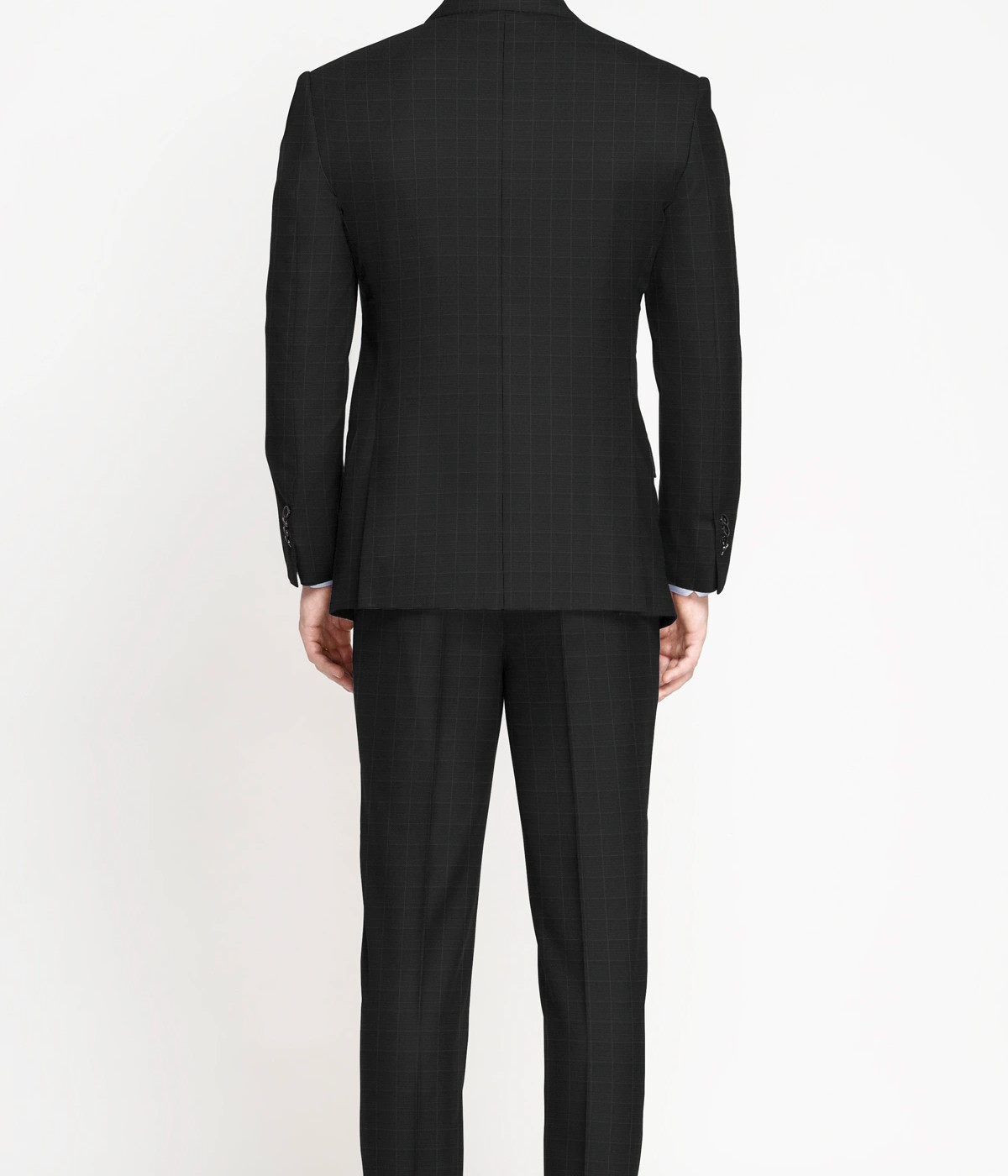 Charcoal Mini Checks Vegan Suit- view-1