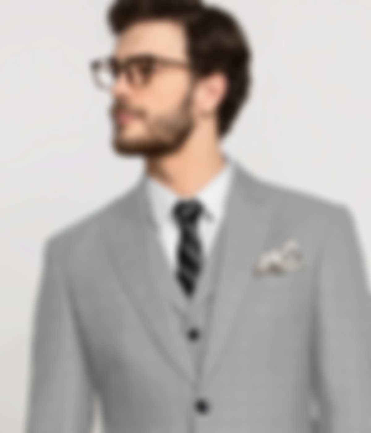 Light Grey Checks Vegan Suit-1