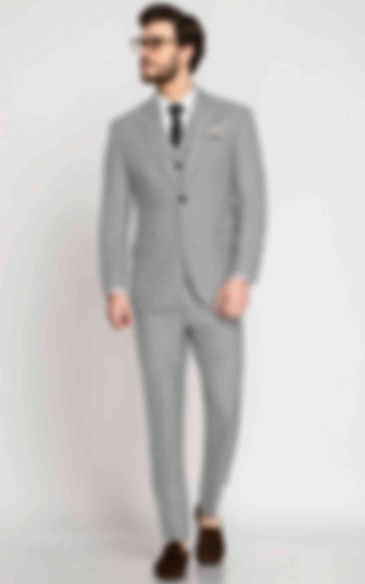 Light Grey Checks Vegan Suit image