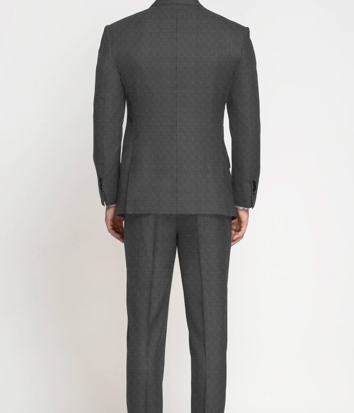 Grey Birdseye Vegan Suit- view-1