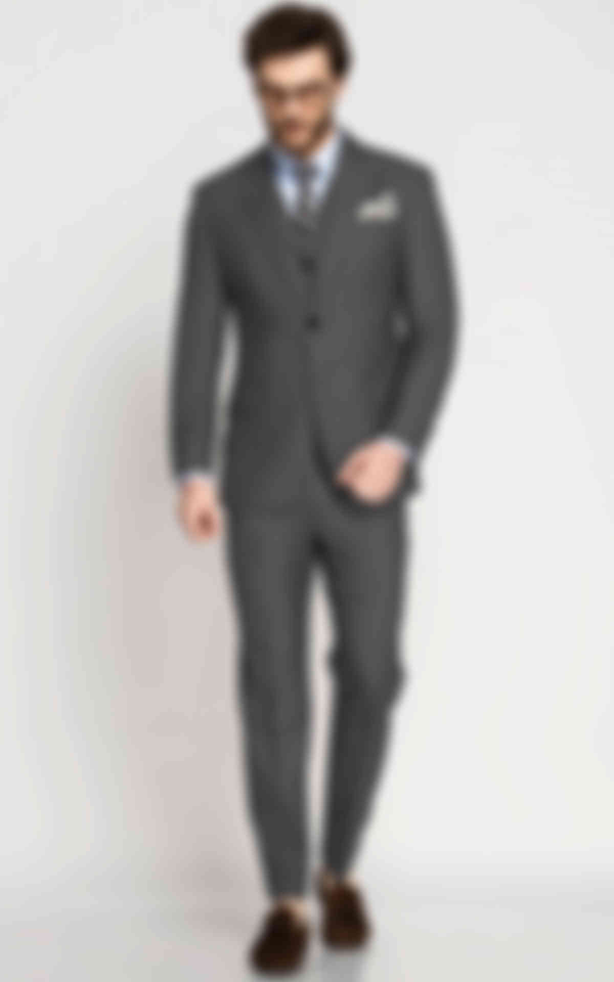 Grey Birdseye Vegan Suit image