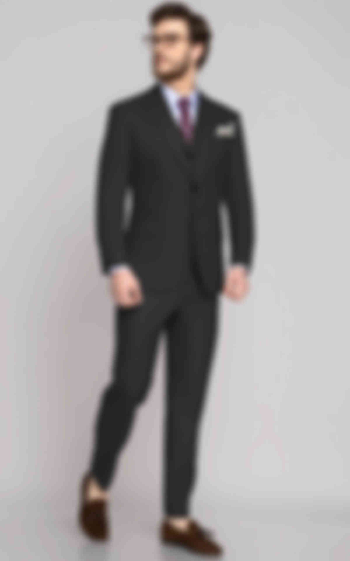 Charcoal Grey Birdseye Vegan Suit image