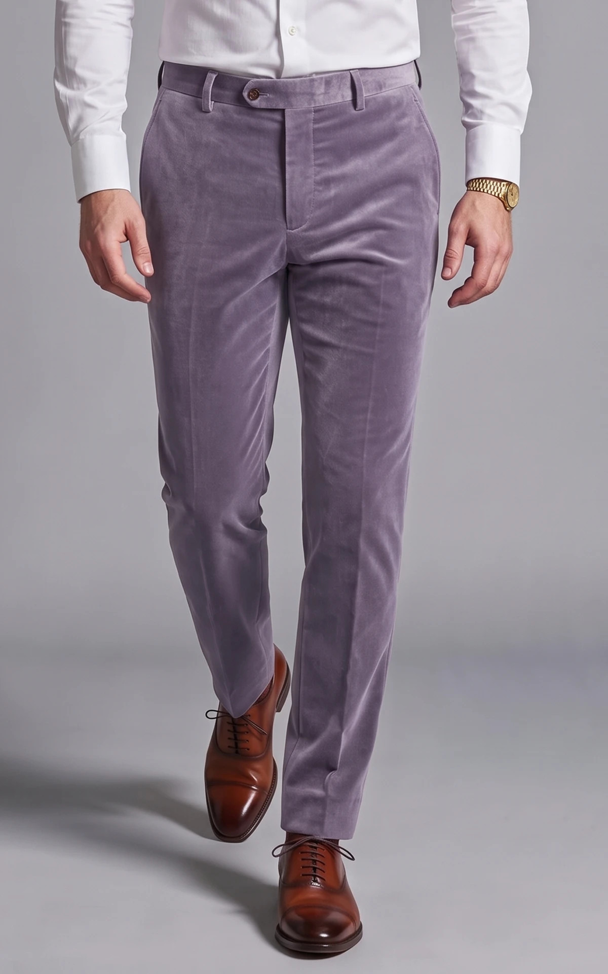 Lilac Velvet Pants