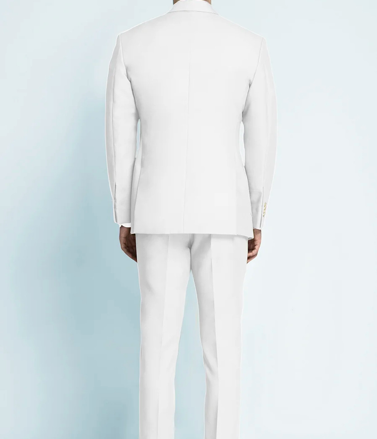 Napoli White Cotton Suit - Hangrr