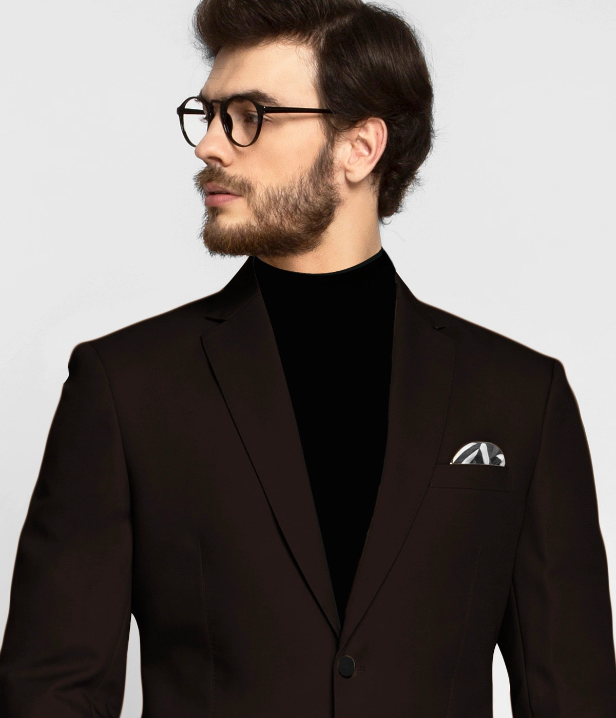 Chocolate Brown Cotton Suit-1