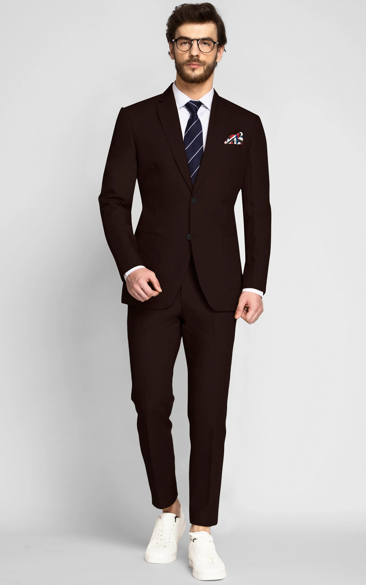 Army Brown Khaki Cotton Suit