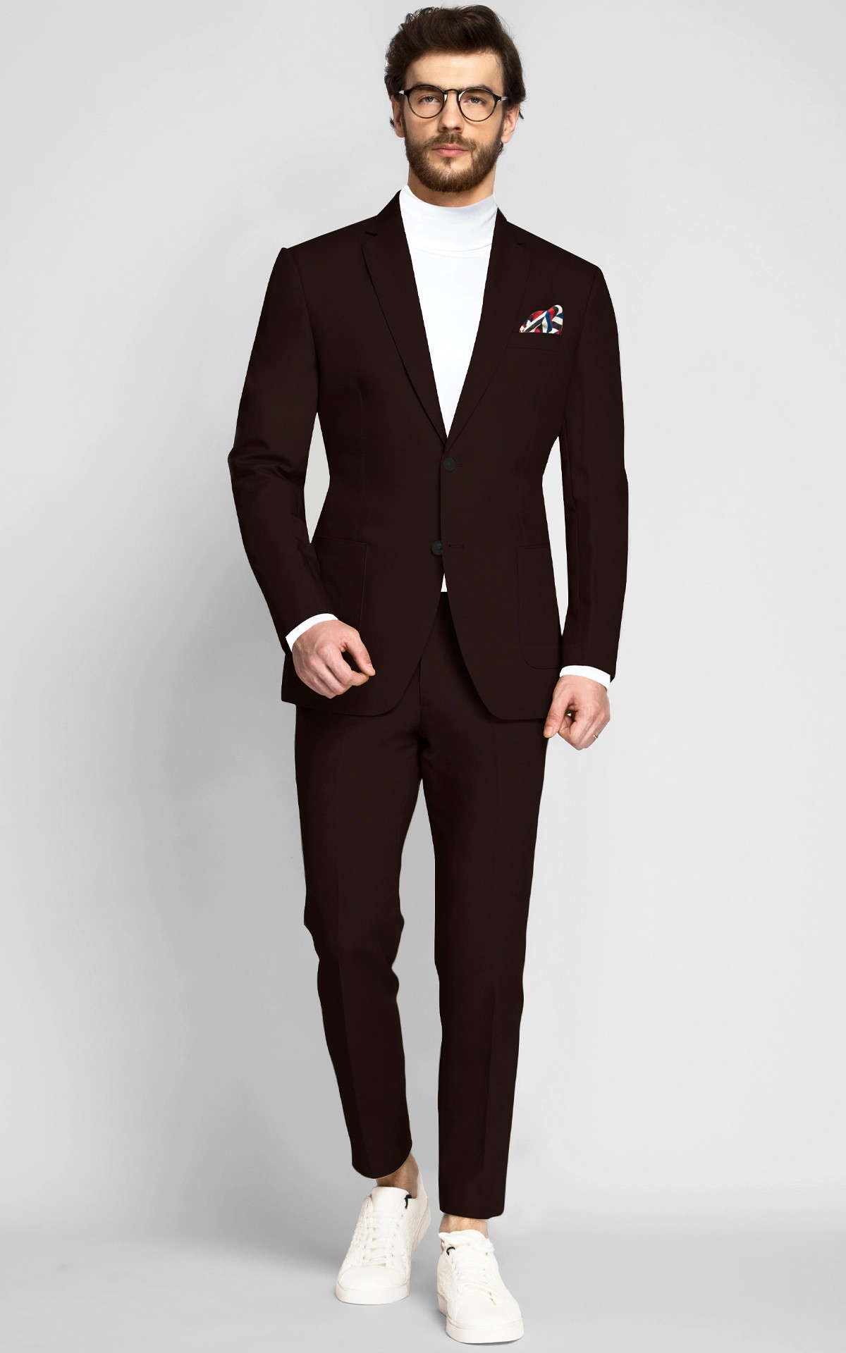 Army Brown Khaki Cotton Suit