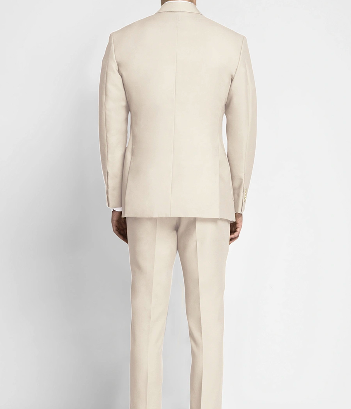 Beige Derby Cotton Suit - Hangrr