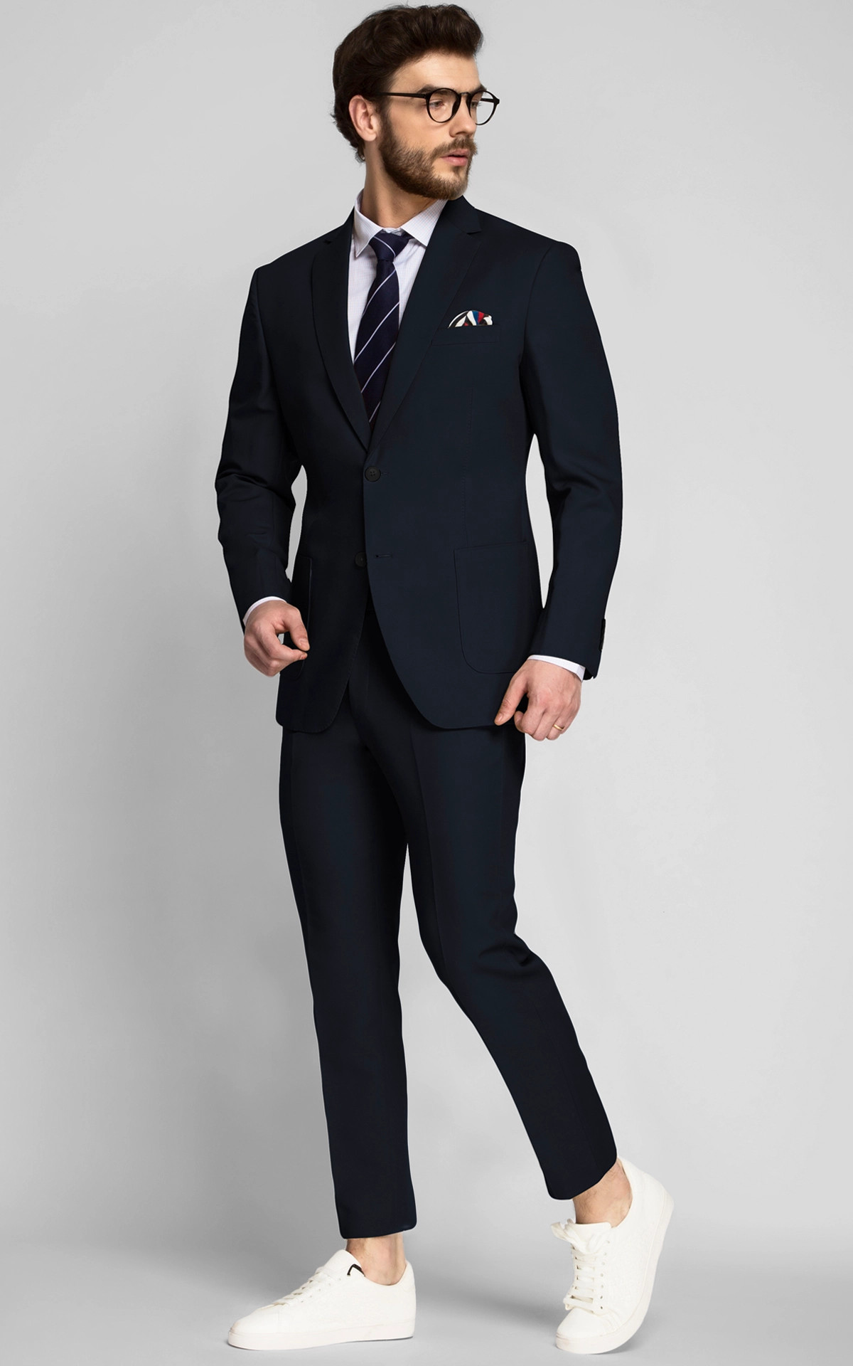 Prussian Blue Cotton Suit