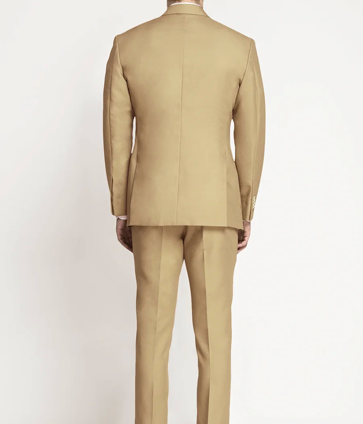 Light Khaki Sand Cotton Suit- view-1