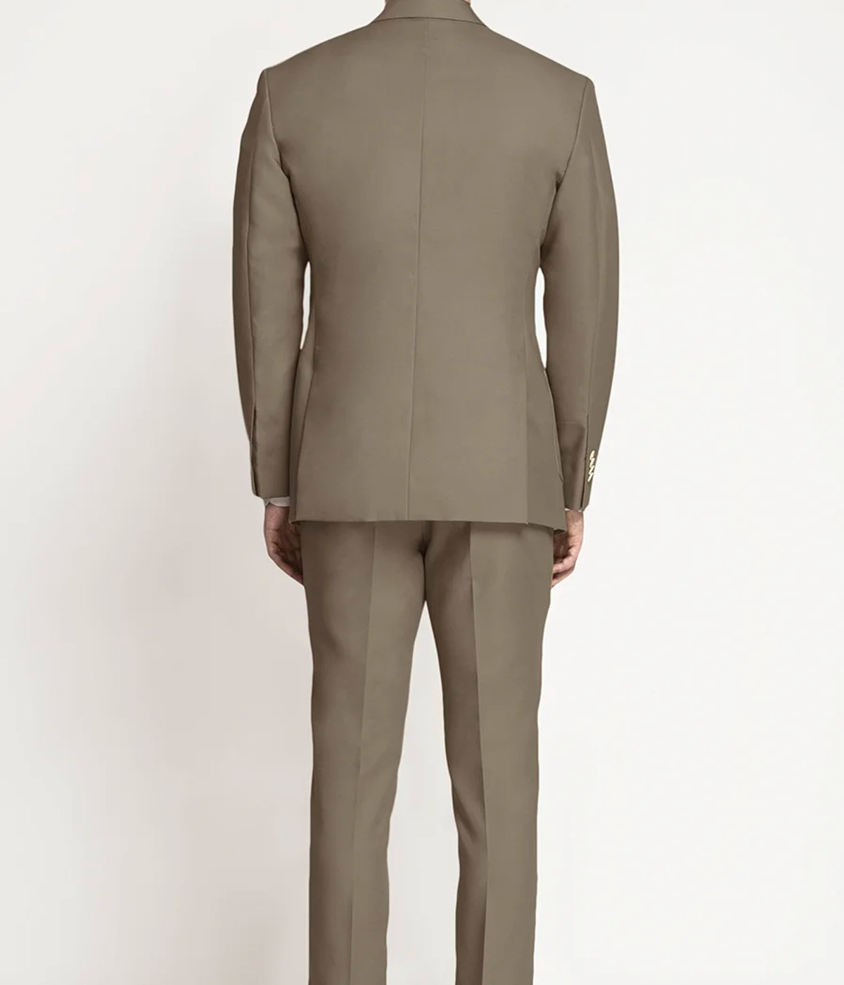Pebble Brown Khaki Cotton Suit- view-1