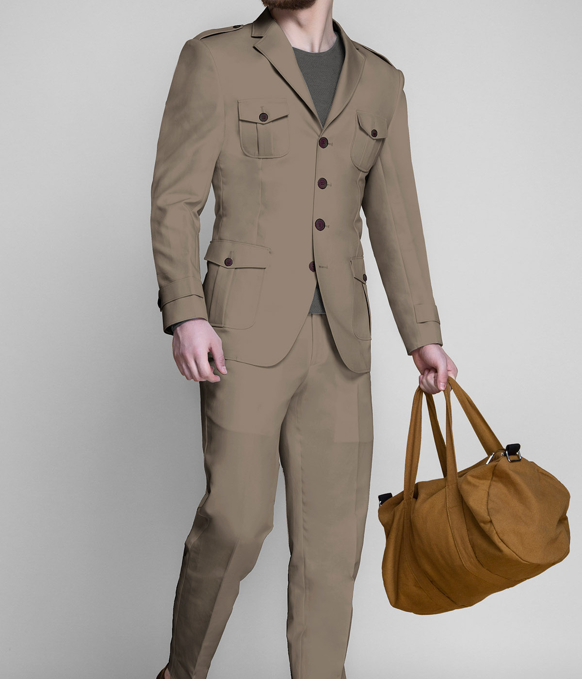 Pebble Brown Leisure Suit- view-1