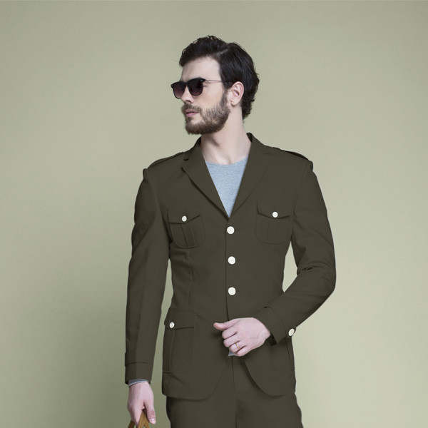 Taupe Green Leisure Suit-mbview-3