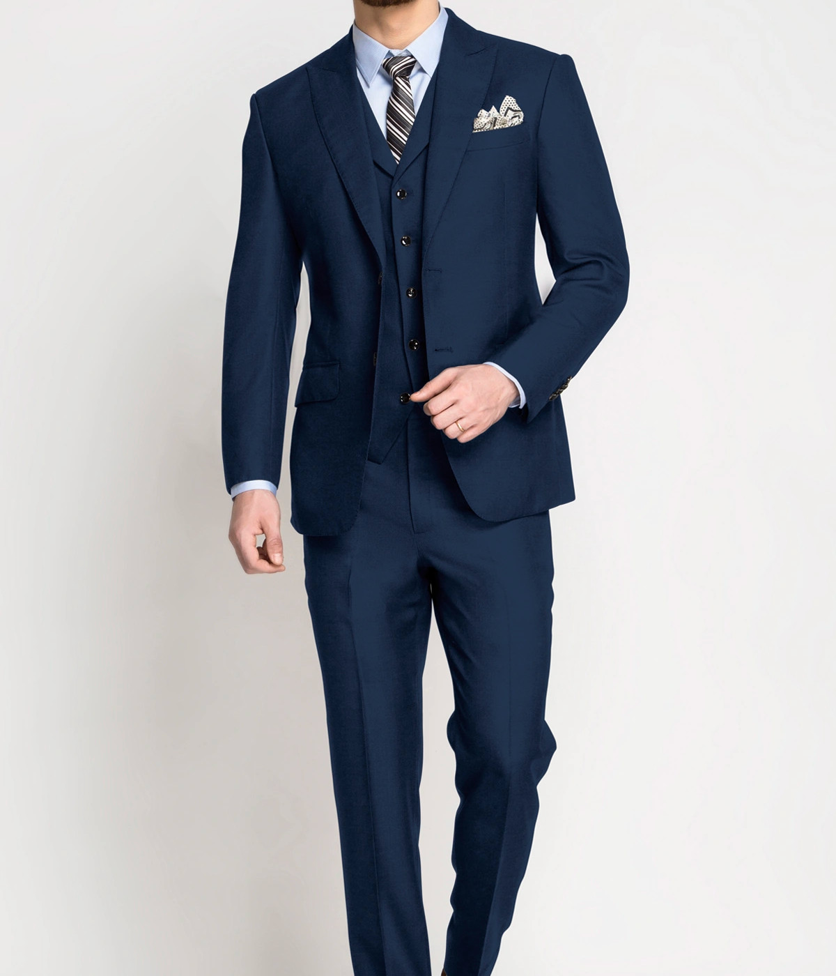 Turkish Blue Wool Suit - Hangrr