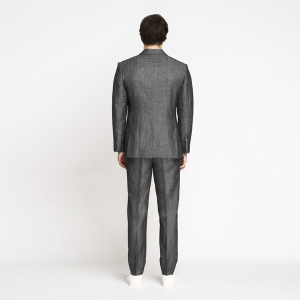 Napoli Grey Linen Wool Suit-mbview-2