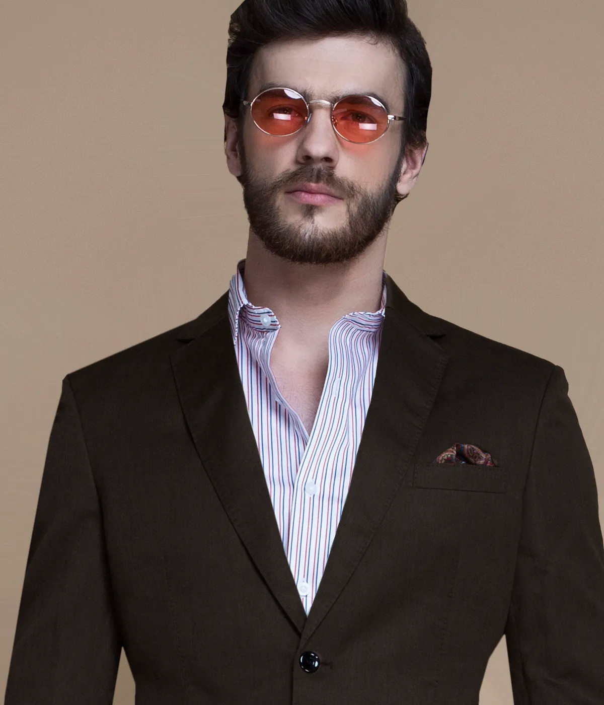 Siena Coffee Brown Linen Suit-1