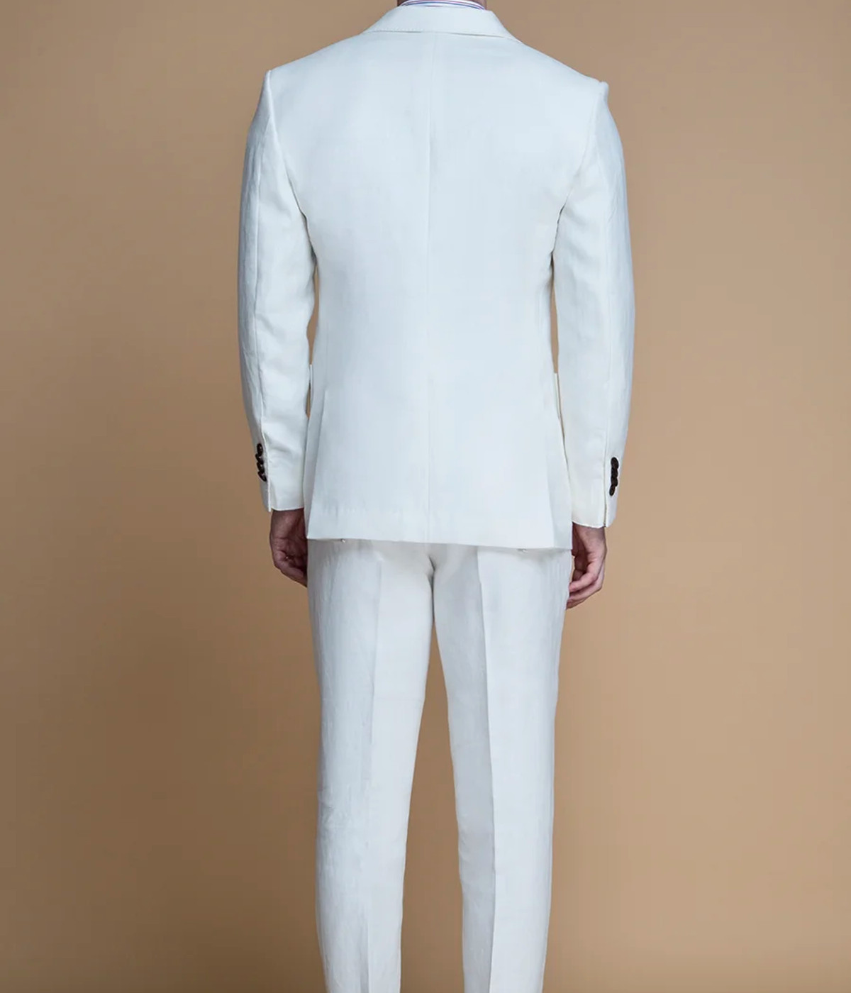 Cardiff Off White Linen Suit- view-1