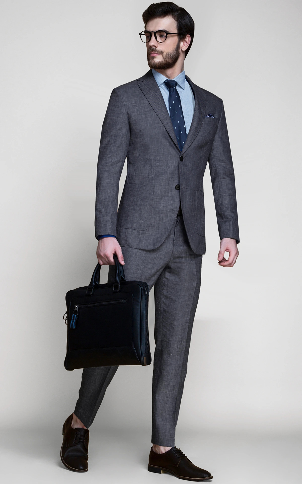 Irish Grey Linen Suit