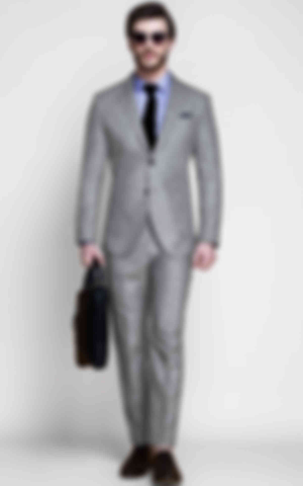 Pastel Grey Linen Suit