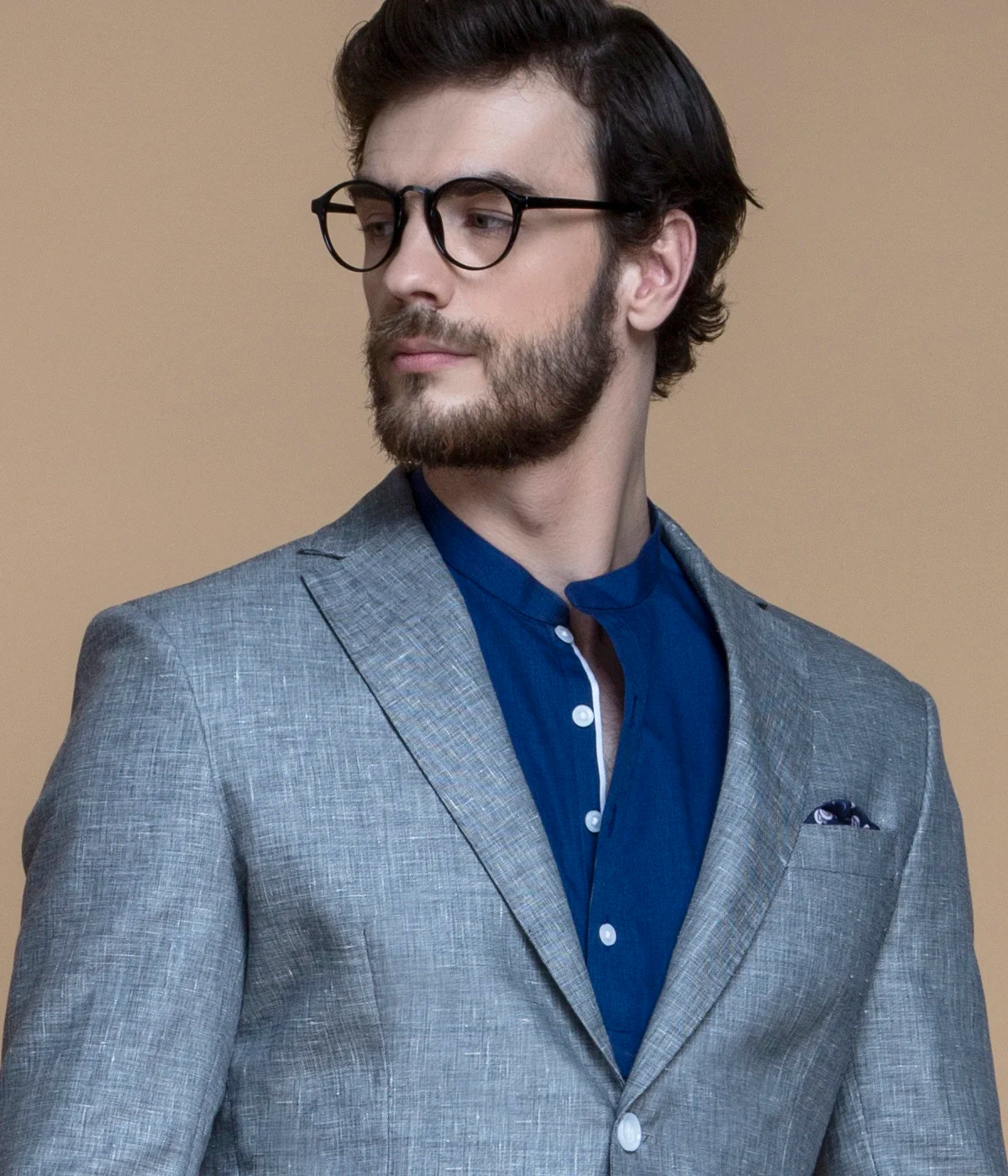 Viennese Grey Linen Suit-1