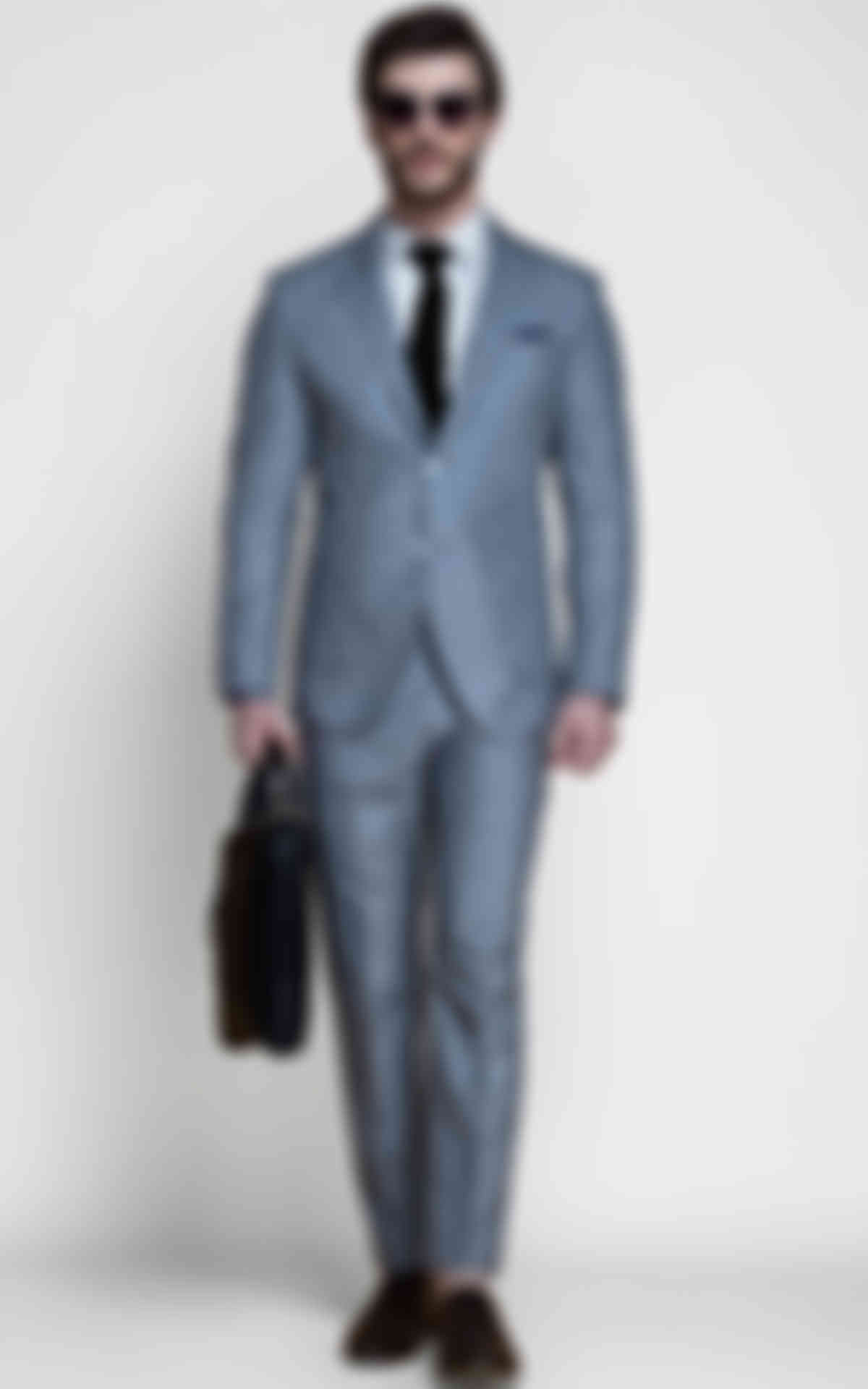 Viennese Grey Linen Suit
