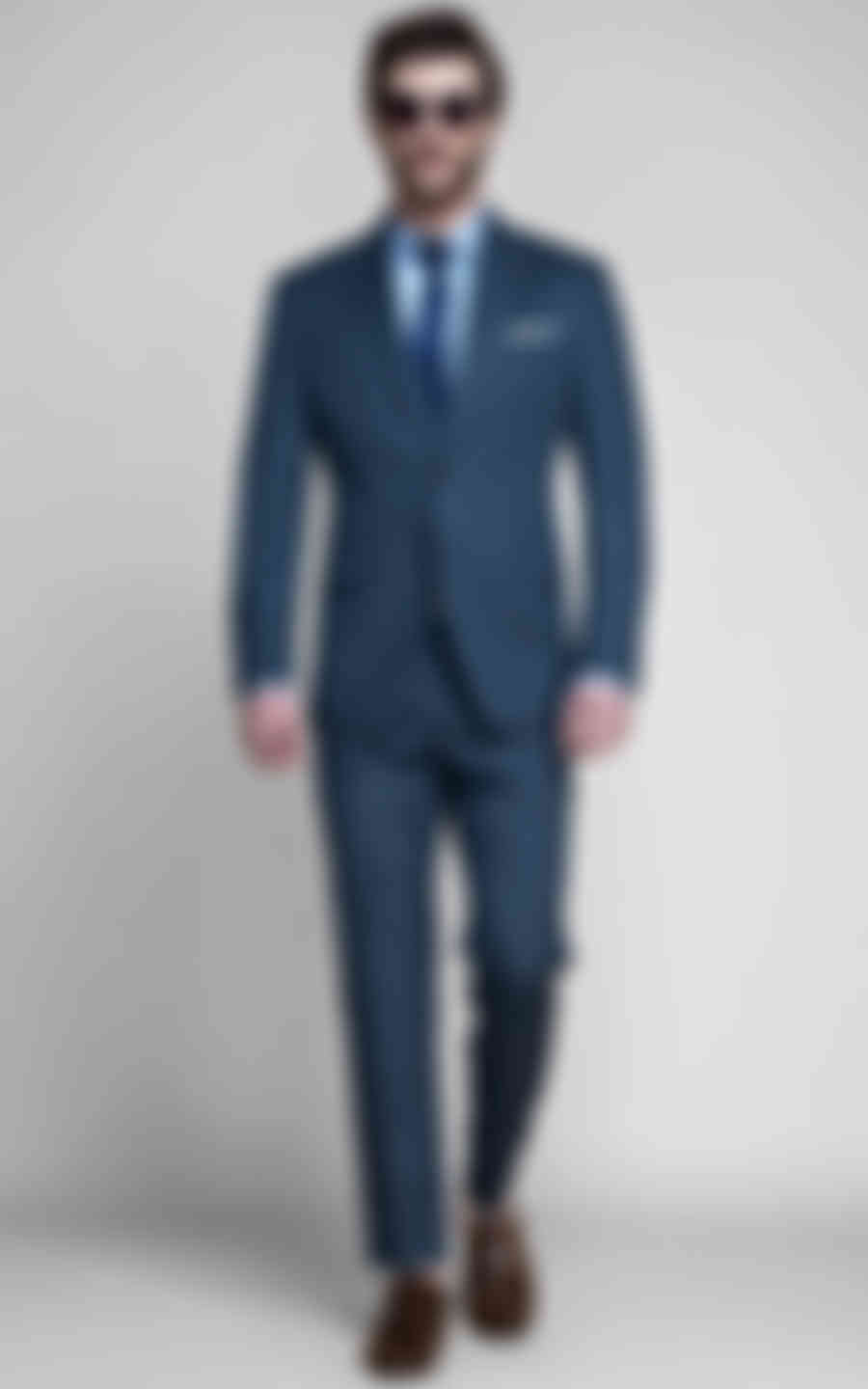 Gibson Bluish Grey Nailhead Suit