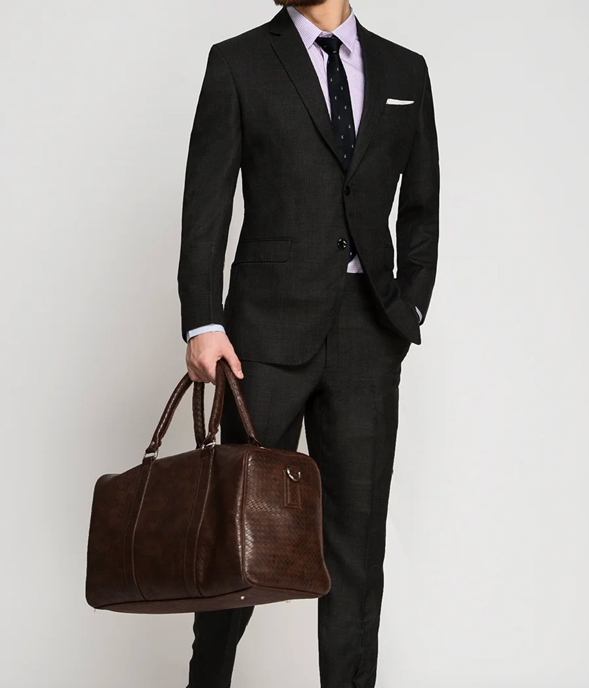 Milano Charcoal Checks Suit - Hangrr