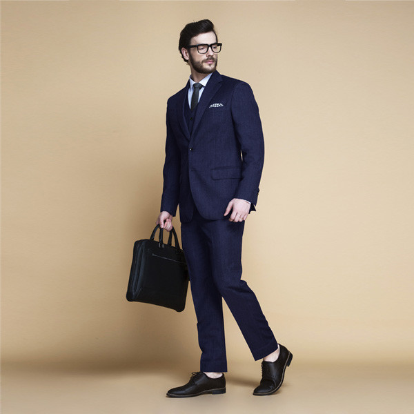 Piccadilly Midnight Blue Flannel Suit-mbview-1