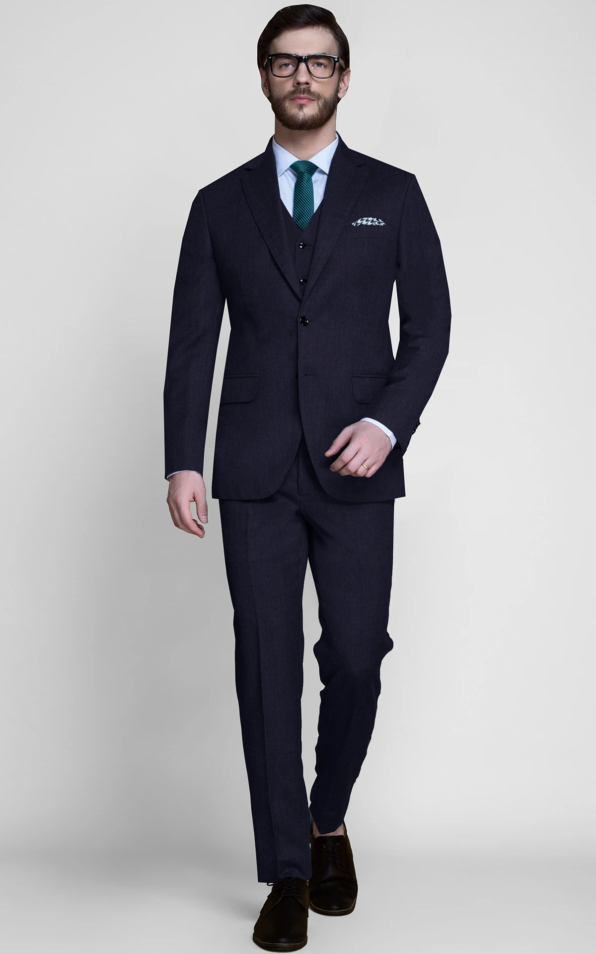 Piccadilly Midnight Blue Flannel Suit