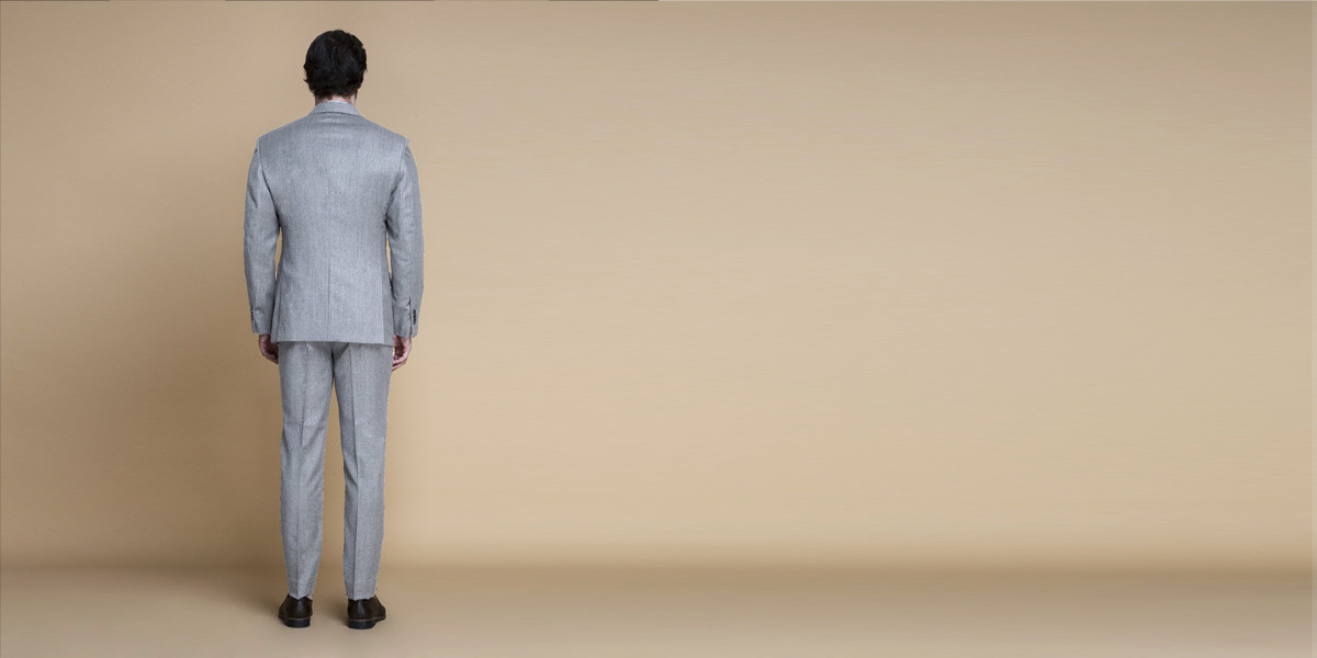 Highgate Light Grey Flannel Suit- view-2